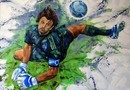 Футболистов и тренеров "Динамо" нарисовали маслом